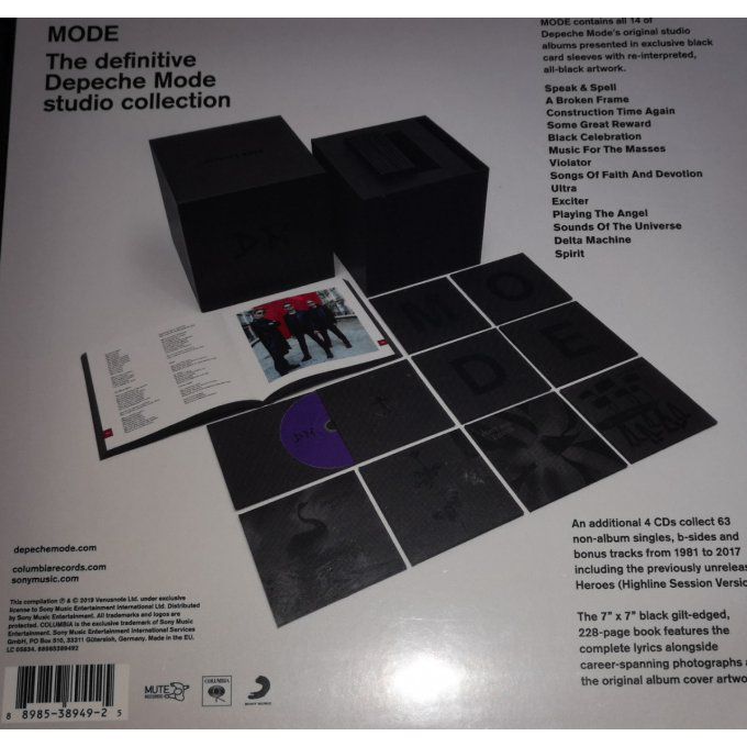 MODE Box - "the definitive Depeche Mode studio collection"