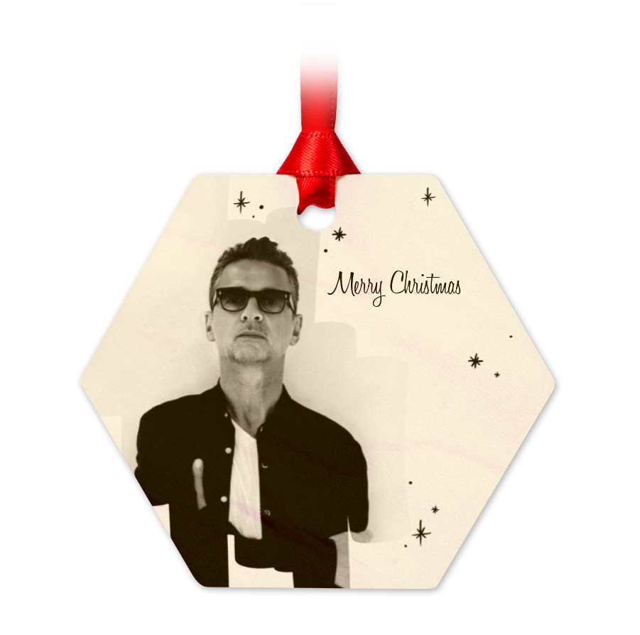 Décorations Depeche Mode de Noël en bois - 4 images différentes.