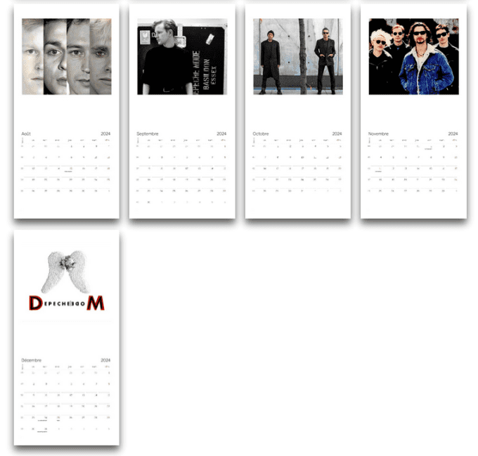 Calendrier: Depeche Mode 2024