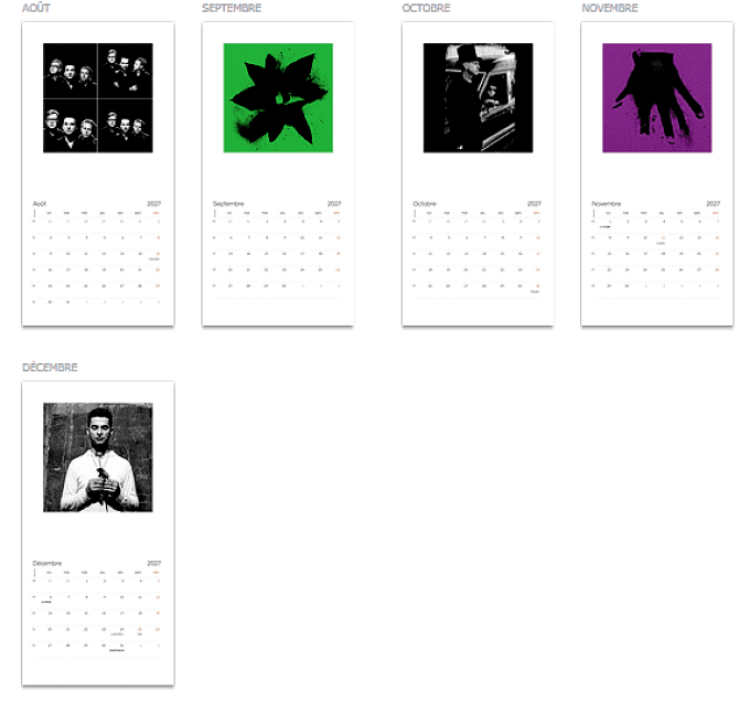 Calendrier: Depeche Mode 2027