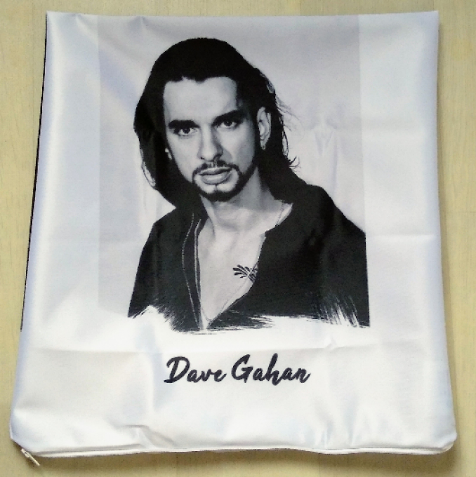 Depeche Mode coussin: Dave Gahan recto-verso