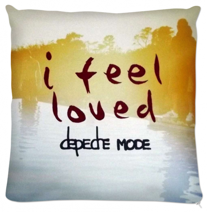 Depeche Mode coussin: I feel Loved recto-verso