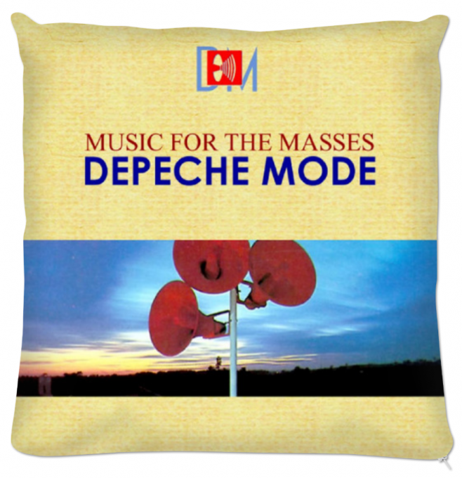 Depeche Mode coussin: Music for the Masses recto-verso