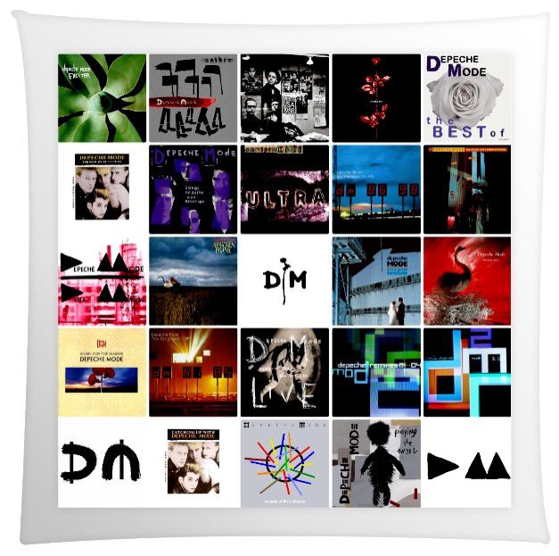 Depeche Mode coussin: pochettes albums