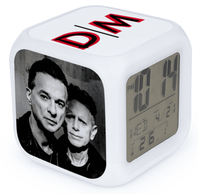 Cube réveil digital Depeche Mode - divers motifs