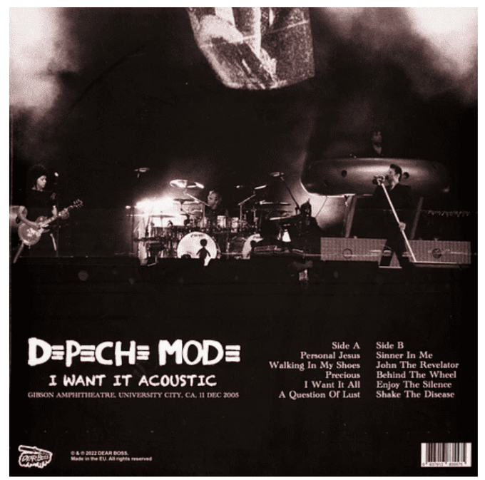 Depeche Mode I want it acoustic [limited white 12'' vinyl]