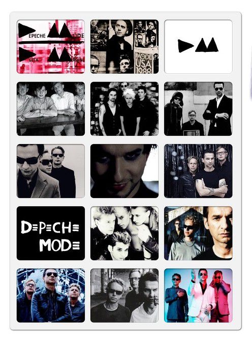 Jeu de cartes mémoire Depeche Mode