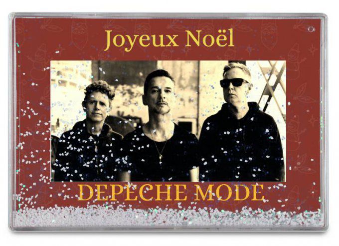 Cube photo Depeche Mode en plexiglas - neige