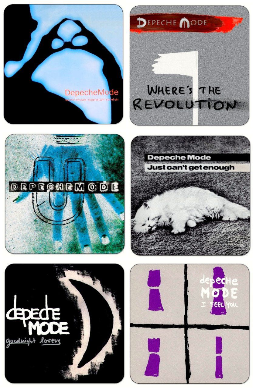 Depeche Mode: Sous-verres 'singles' set 1