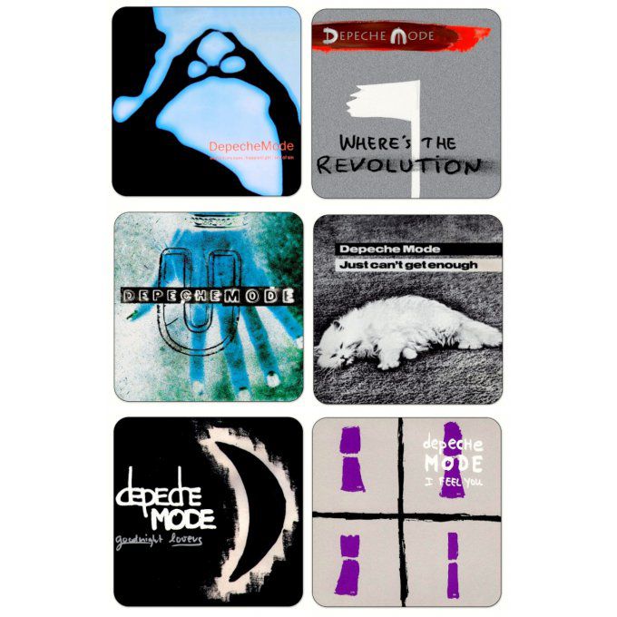 Depeche Mode: Sous-verres 'singles' set 1