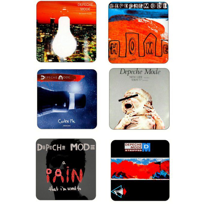 Depeche Mode: Sous-verres 'singles' set 3