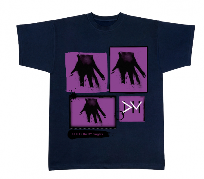 T-shirt: Depeche Mode: ULTRA: The 12' Singles (bleu foncé-homme)