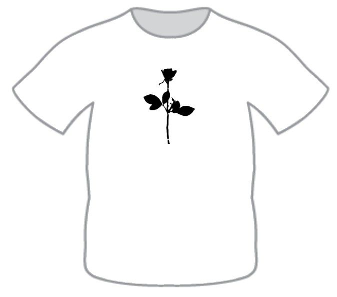 T-Shirt: Enjoy the silence (la rose)