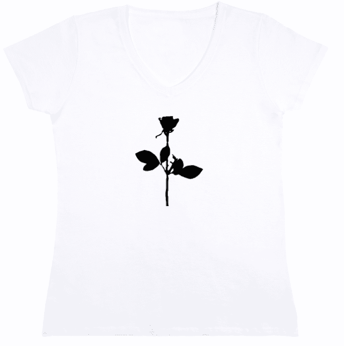 T-Shirt Depeche Mode: Enjoy the silence (la rose)