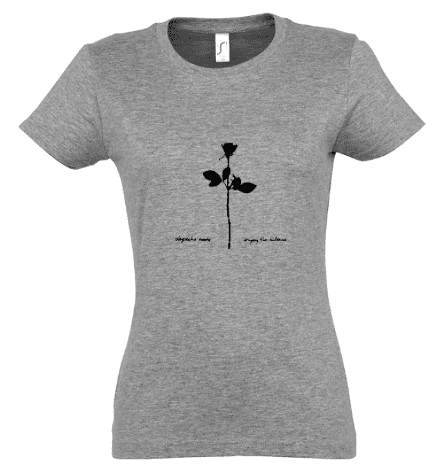 T-Shirt Depeche Mode: Enjoy the silence (femme-gris)