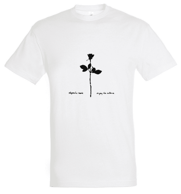 T-Shirt Depeche Mode: Enjoy the silence (Blanc)