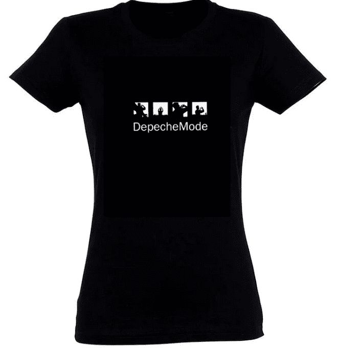 T-shirt Depeche Mode: World In My Eyes (femme - noir)