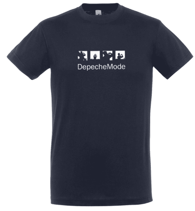 T-shirt Depeche Mode: World In My Eyes (homme - Bleu marine)